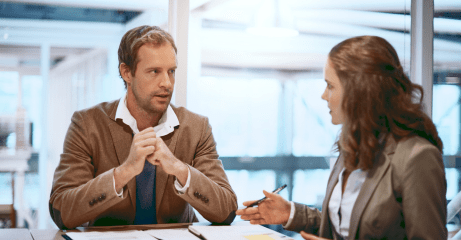 Beratungsgespräch bei der Agentur für Arbeit